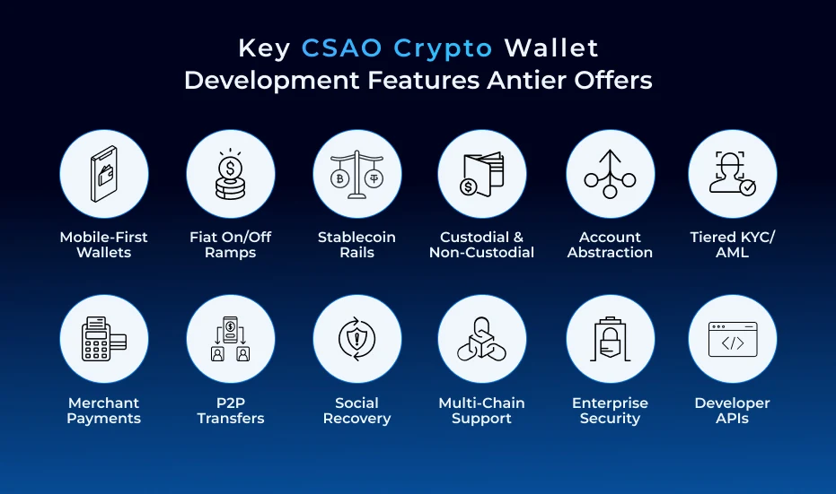 CSAO crypto wallet development