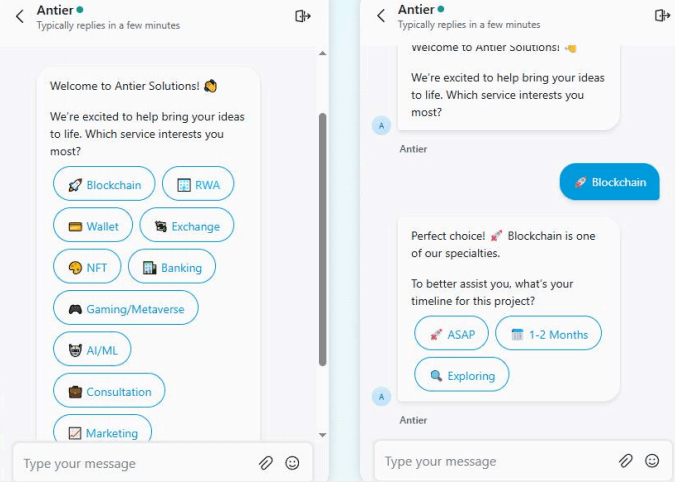 Antier sales bot Antier sales bot