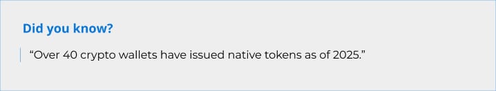 Over 40 crypto wallets Over 40 crypto wallets