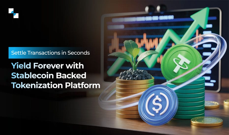 Settle Transactions in Seconds Yield Forever with Stablecoin Backed Tokenization Platform