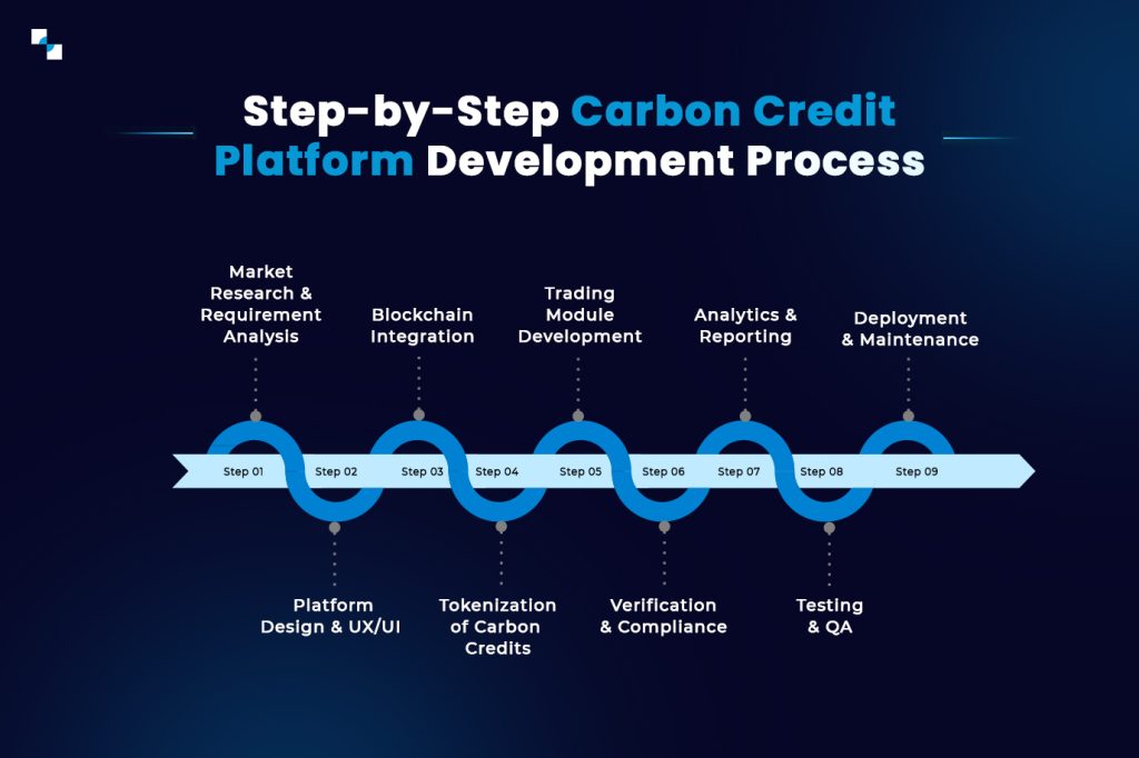 step by step carbon credit platform development process