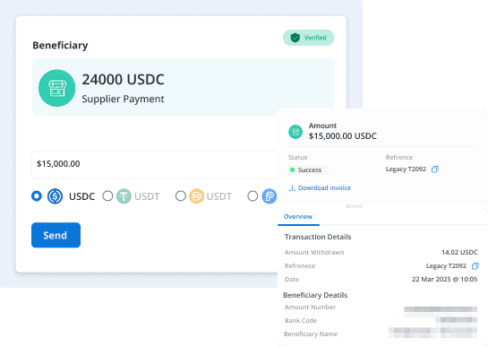Stablecoin Remittance Platform development